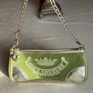 Beautiful Vintage Green & Gold Juicy Couture Mini Bag!